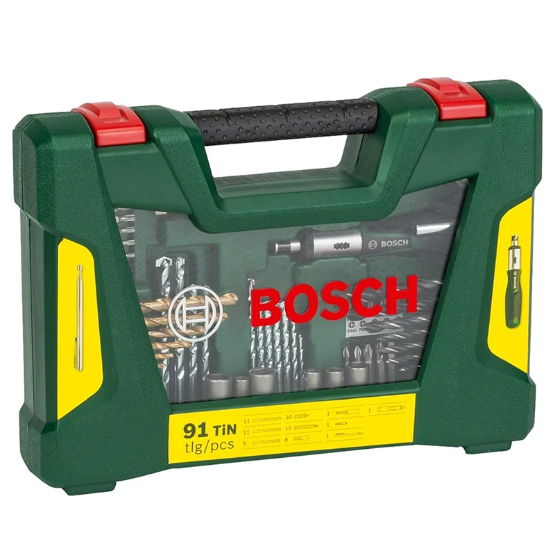 عددی مته و سرپیچ گوشتی بوش مدل V-line 91 مجموعه 91