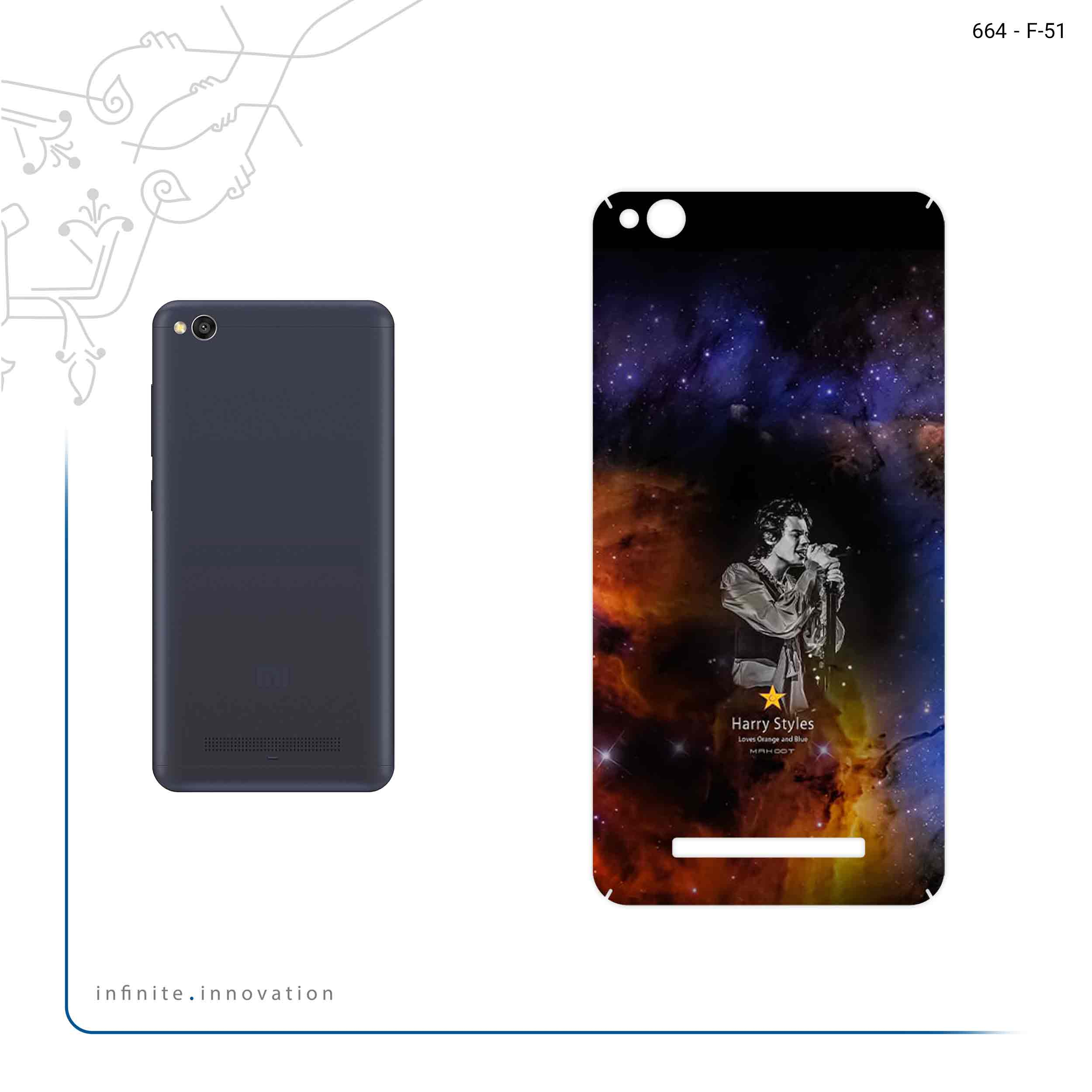 برچسب پوششی ماهوت مدل Harry Styles مناسب برای گوشی موبایل شیائومی Redmi 4A
