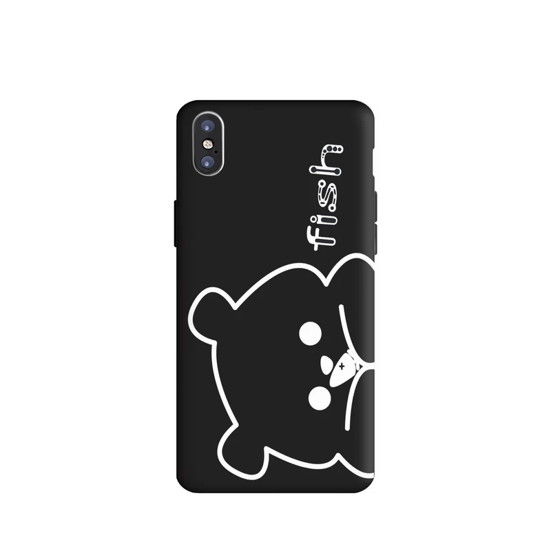 کاور قاب گارد طرح خرس بیر مینیمال کد f6845 مناسب برای گوشی موبایل اپل iphone Xs Max