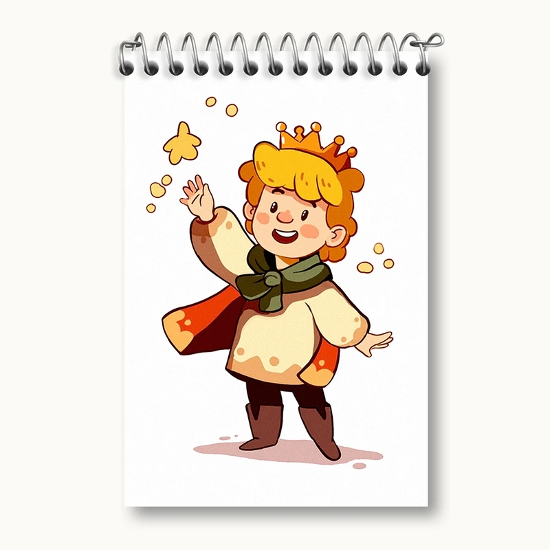 دفتر یادداشت 50 برگ خندالو مدل شازده کوچولو کد F845