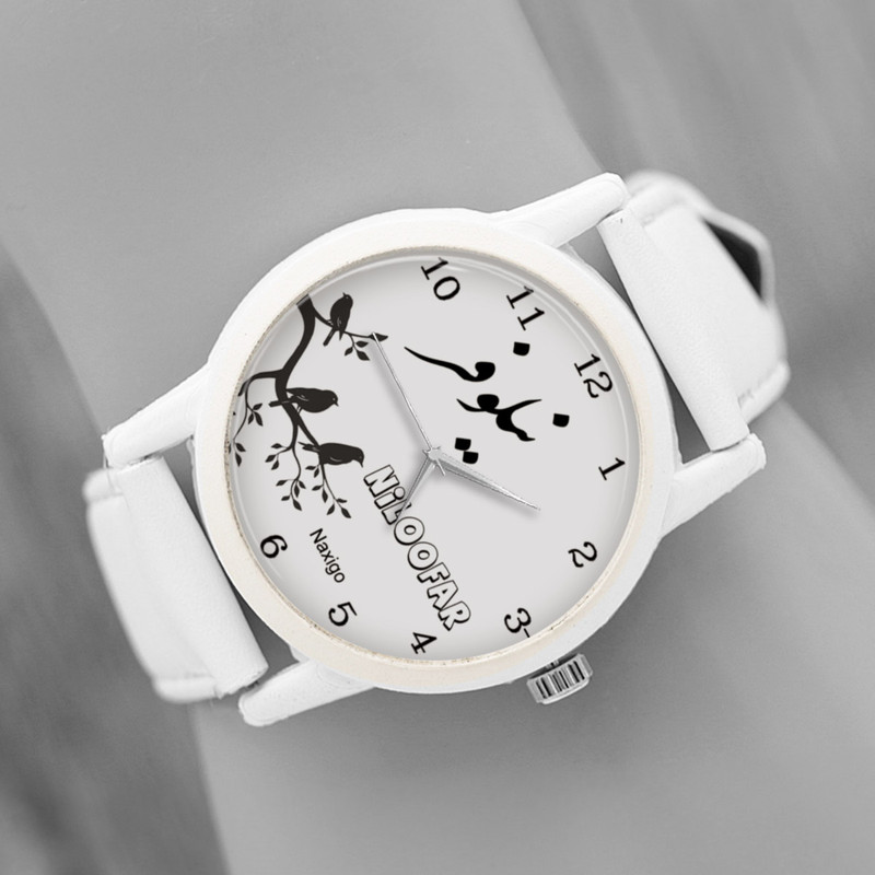 ساعت مچی عقربه ای زنانه ناکسیگو طرح نیلوفر کد LF3443