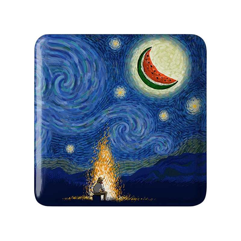 مگنت خندالو طرح شب یلدا  مدل مربعی کد 20381