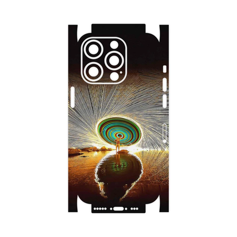 برچسب پوششی ماهوت مدل Night Light Fountain-FullSkin مناسب برای گوشی موبایل اپل iPhone 14 Pro