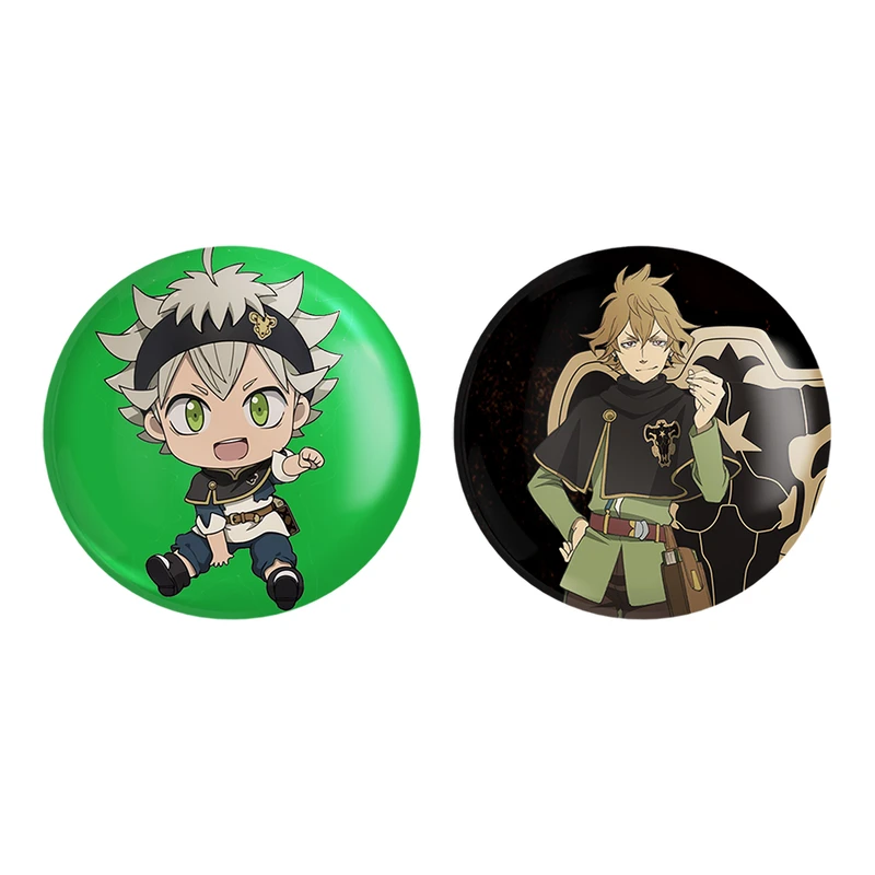 مگنت خندالو طرح آستا و فنرال رولکیس انیمه بلک کلاور کد 1025610259 مجموعه 2 عددی