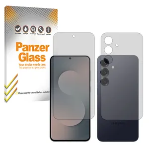 Panzer glass Resistant model transparent screen protector suitable for Samsung Galaxy S25 FE Mobile phone along with the back protector