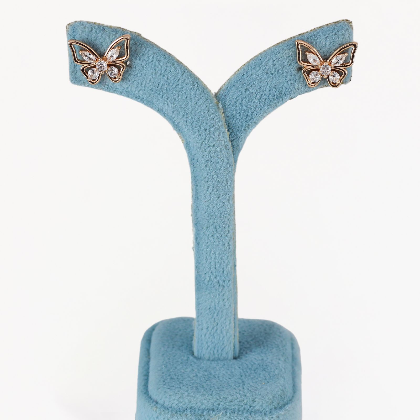 گوشواره زنانه ژوپینگ مدل پروانه کد aac868 -  - 3