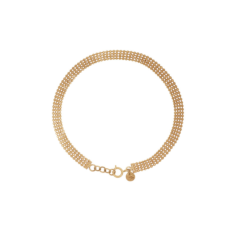 دستبند طلا 18 عیار زنانه پولک مدل سیتا دستبند طلا 18 عیار زنانه پولک مدل سیتا