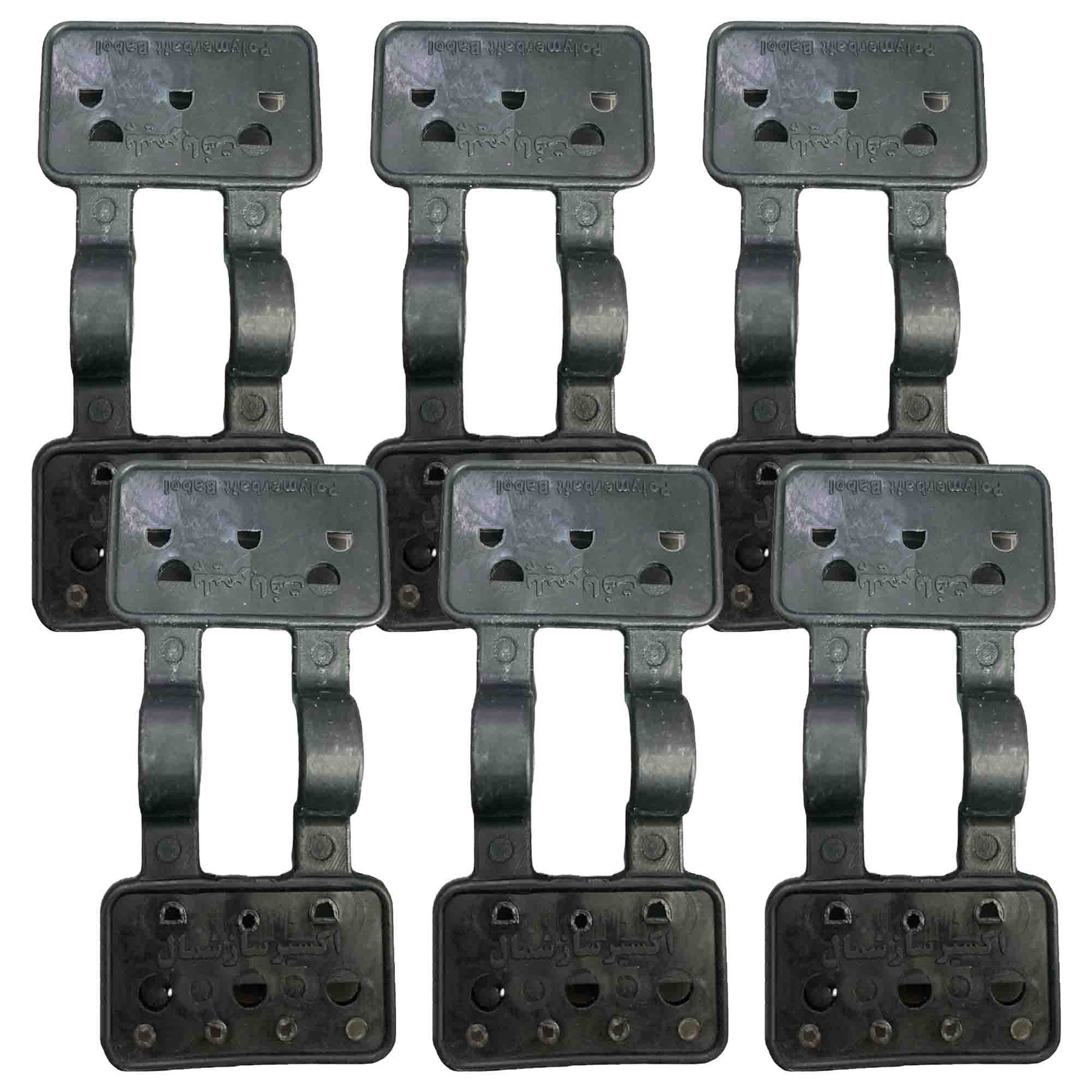 بست توری شید گلخانه اکسیر ساز شمال مدل ضد آفتاب قفل دار کدEX10 بسته 6 عددی