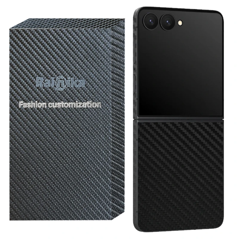 کاور رینیکا مدل Fiber Carbon ZFlip 7 مناسب برای گوشی موبایل سامسونگ Galaxy Z Flip 7