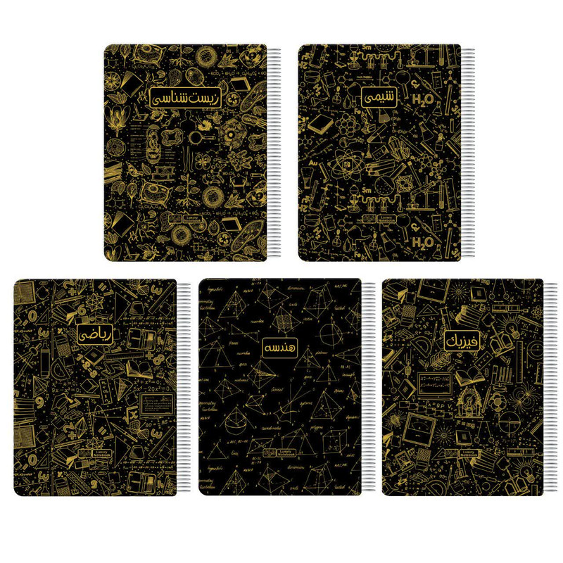 دفتر مشق ۱۰۰ برگ دایان مدل دروس تخصصی طرح فرمول کد ۵۶۰۵ بسته ۵ عددی