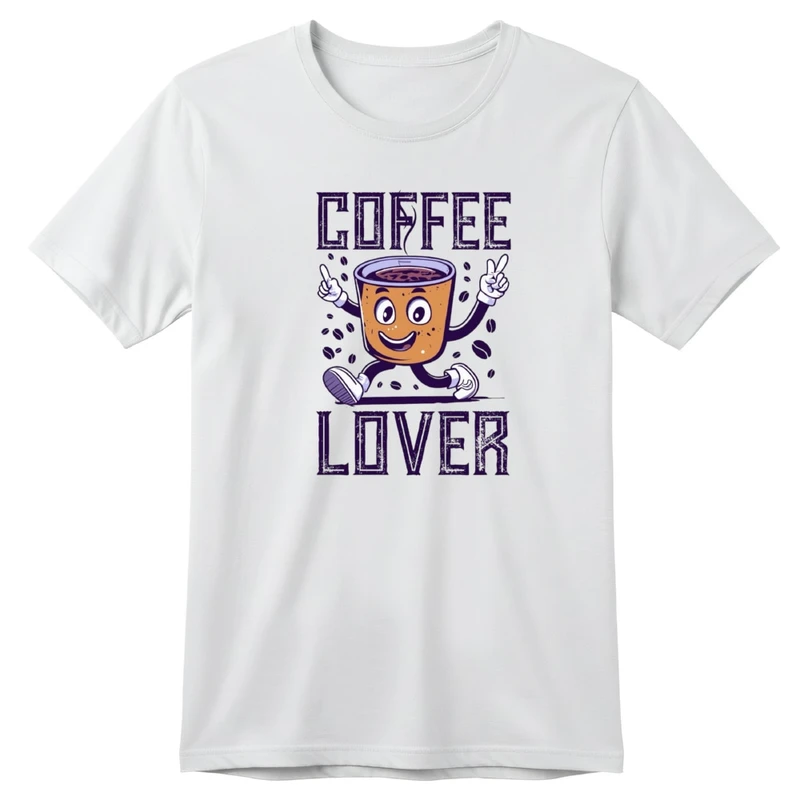 تی‌شرت آستین کوتاه بچگانه مدل نوشته قهوه کد v8 