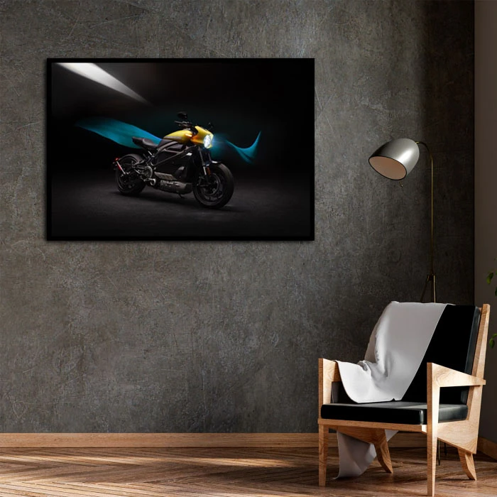 تابلو نوری بکلیت طرح موتور مدل B-D2053 فریم مشکی