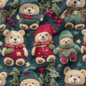 نقد و بررسی پارچه ملحفه عرض 1.5 متر پارچه باما طرح سه بعدی تدی زمستونی کد 5013484 توسط خریداران