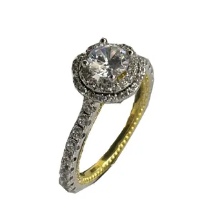 انگشتر نقره زنانه مدل سولیتر وراجیو نگین اتریشی