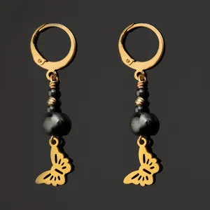 گوشواره طلا 18 عیار زنانه مدل rk102