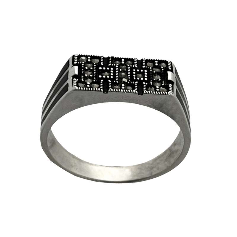 انگشتر نقره مارگازیت مردانه جی تی ای مدل 1114