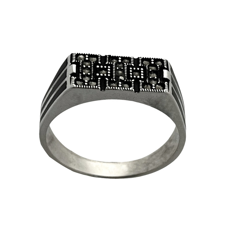 انگشتر نقره مارگازیت مردانه جی تی ای مدل 1114