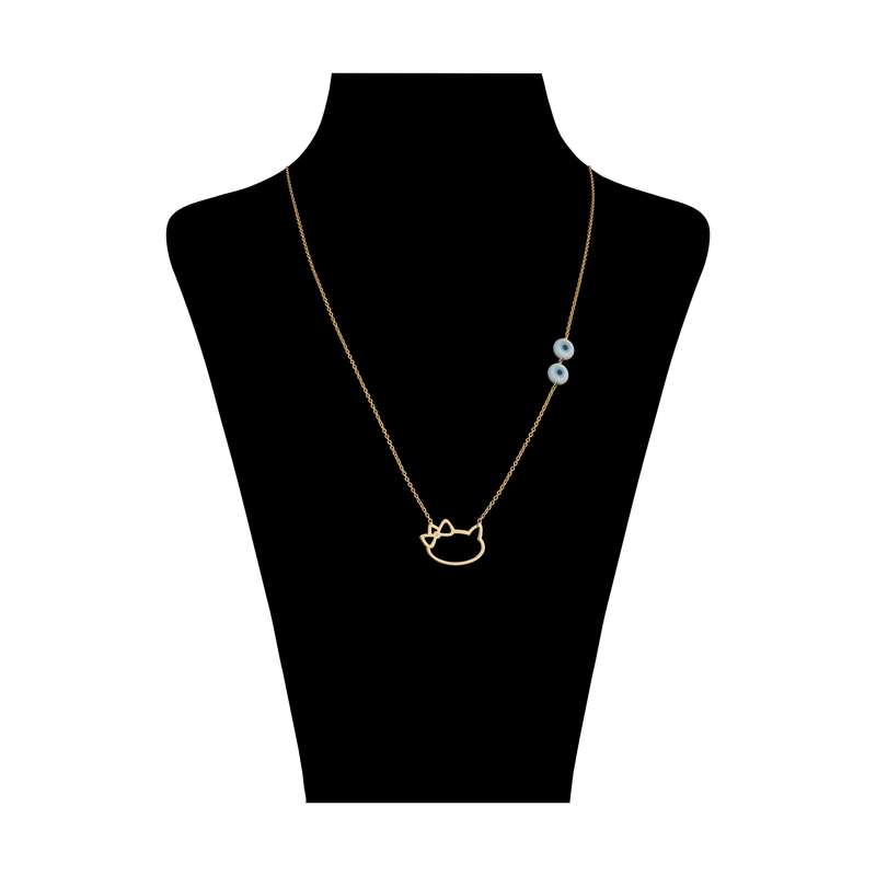 گردنبند طلا 18 عیار دخترانه پرسته مدل WN230