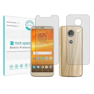 Rockspace clear screen protector HyGEL model suitable for Motorola Moto E5 Plus mobile phone with back protector