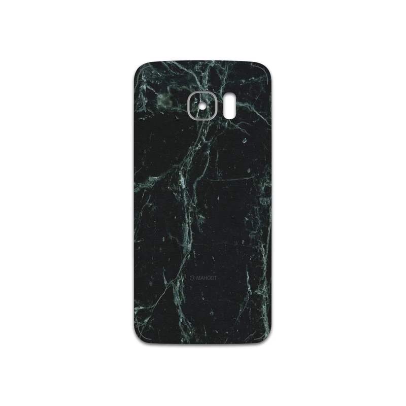 برچسب پوششی ماهوت مدل Graphite-Green-Marble مناسب برای گوشی موبایل سامسونگ Galaxy S7 Edge