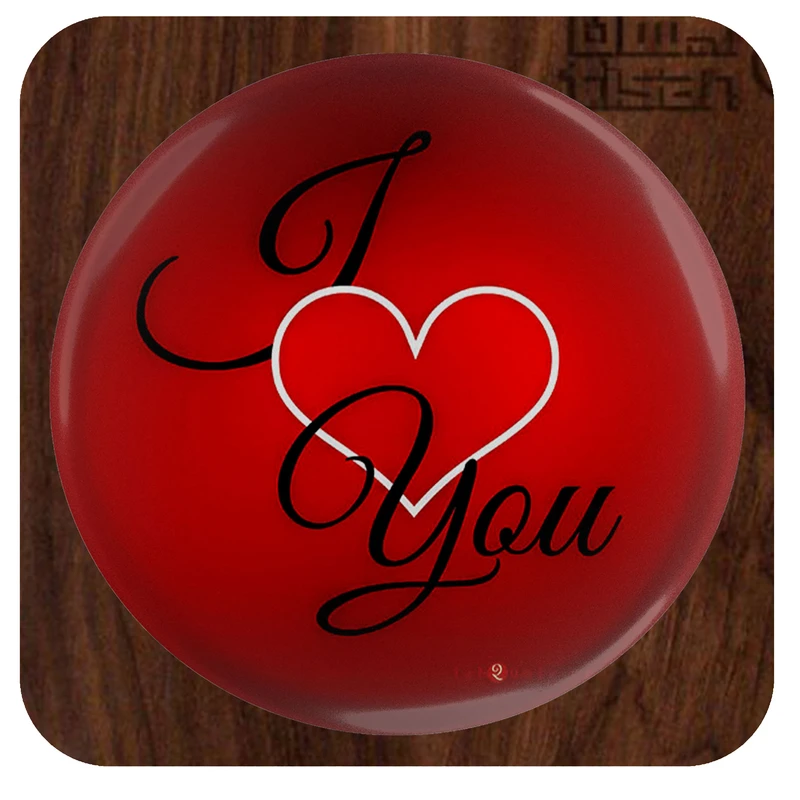 آینه آرایشی جیبی مدل love کد 1078