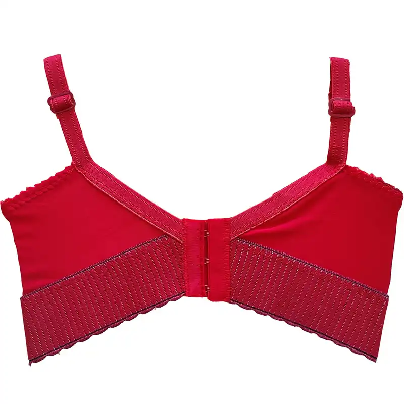 سوتین زنانه مدل کش پهن رنگ قرمز