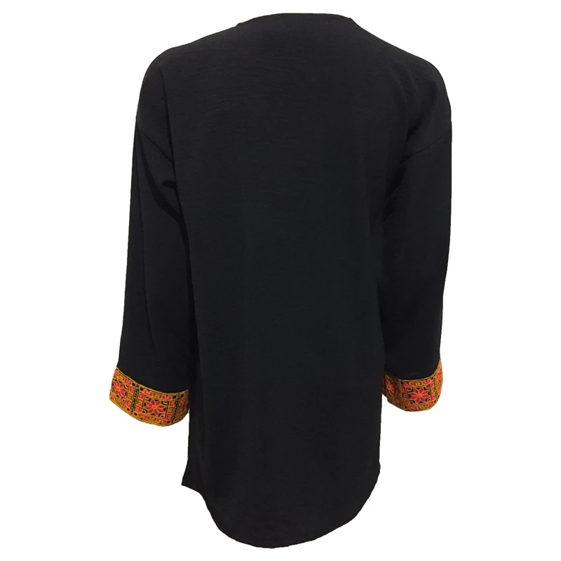 عکس شماره 4 : تونیک زنانه مدل نخی ابر و بادی سوزندوزی