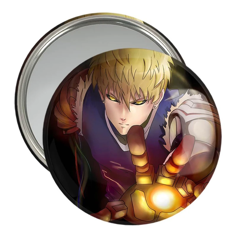 آینه جیبی خندالو مدل جنوس انیمه مرد تک مشتی One Punch Man  کد 11334