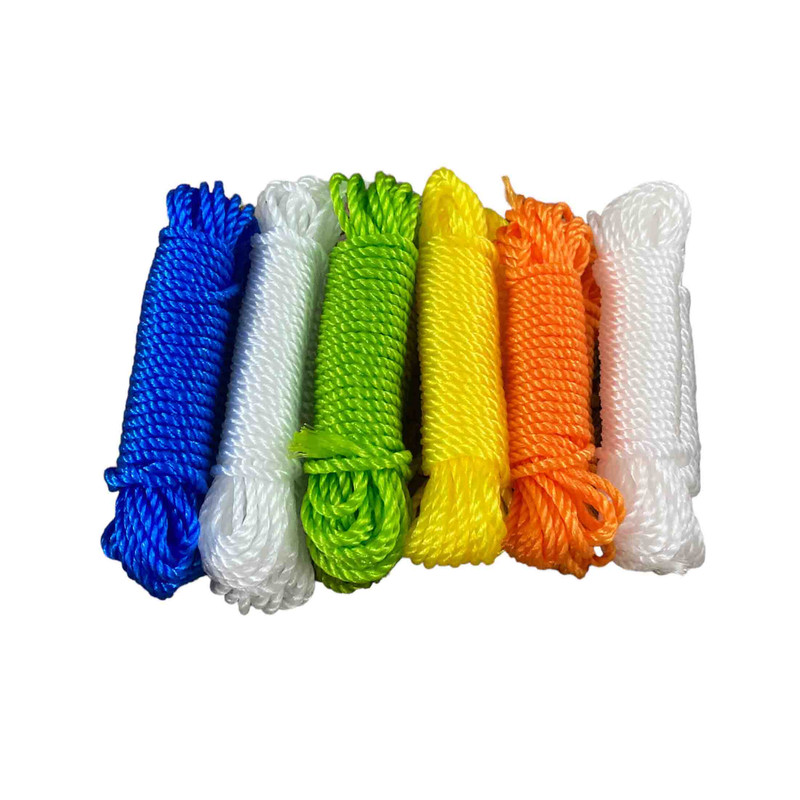 طناب آویز توری شید گلخانه مدل ضدآفتاب اعلا کد6mm طول 10متر بسته 12 عددی