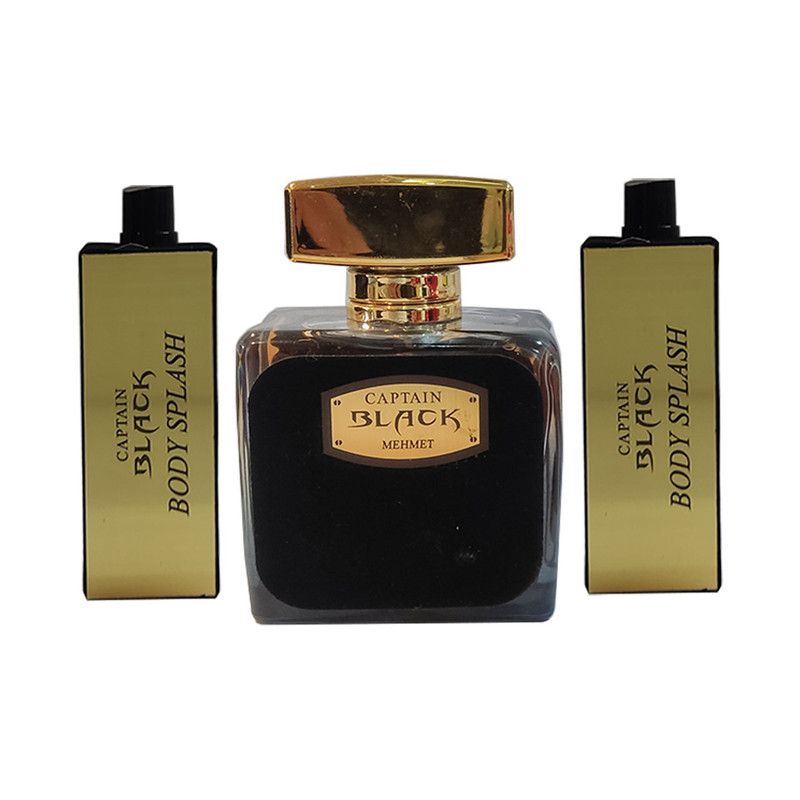 ست ادو پرفیوم مردانه مهمت مدل کاپیتان بلک حجم 100 میلی لیتر
