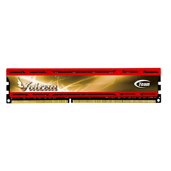 رم دسکتاپ DDR3 تک کاناله 1600 مگاهرتز CL9 تیم گروپ مدل VULCAN RED ظرفیت 8 گیگابایت