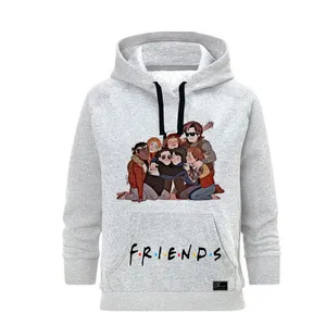 هودی زنانه مدل Friends کد M151 رنگ طوسی