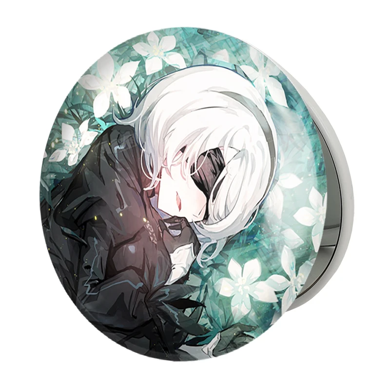 آینه جیبی خندالو طرح بازی نیر اتوماتا (Nier Automata)  مدل تاشو کد 31587