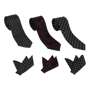 ست کراوات و دستمال جیب مردانه مدل نیوفشن بسته 3 عددی