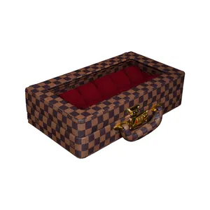 جعبه ساعت مدل 12 خانه چرمی کد TW-2483H