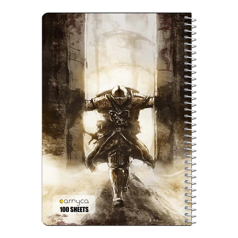 دفتر شطرنجی 100 برگ سیمی کارنیکا طرح دارک سولز Dark Souls کد 74857