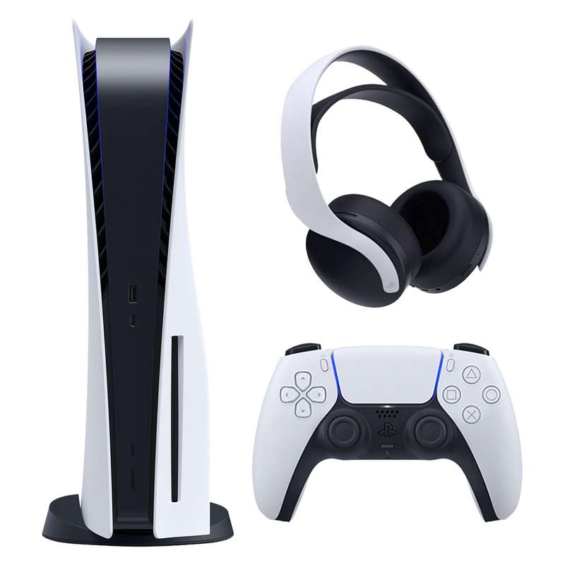 کنسول بازی سونی مدل PlayStation 5 ظرفیت 825 گیگابایت ریجن 1218 آسیا به همراه هدست کنسول بازی سونی مدل PlayStation 5 ظرفیت 825 گیگابایت ریجن 1218 آسیا به همراه هدست
