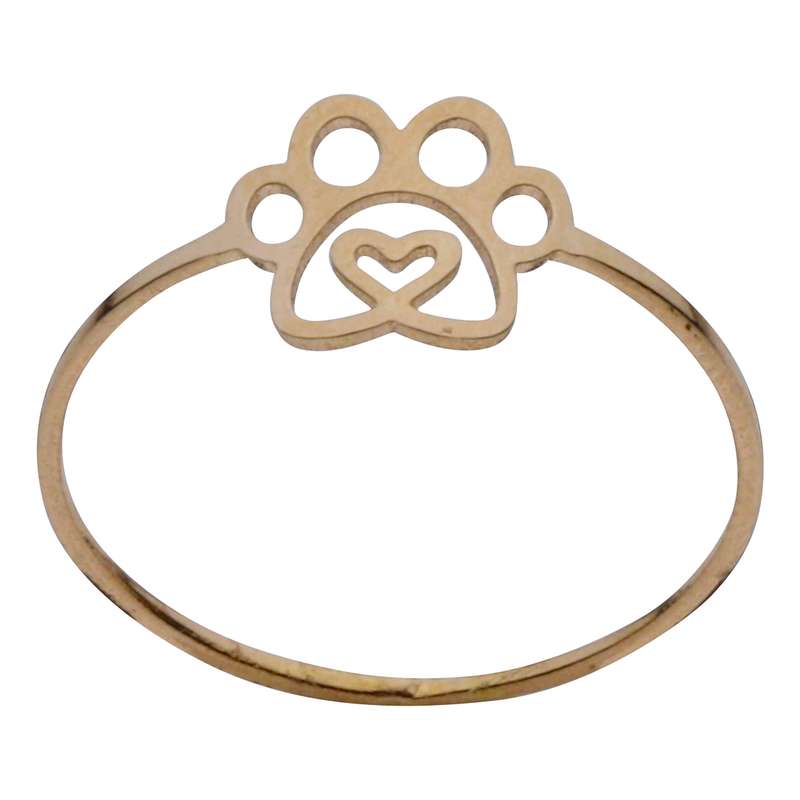 انگشتر طلا 18 عیار دخترانه مایا ماهک مدل MR1122 طرح پنجه