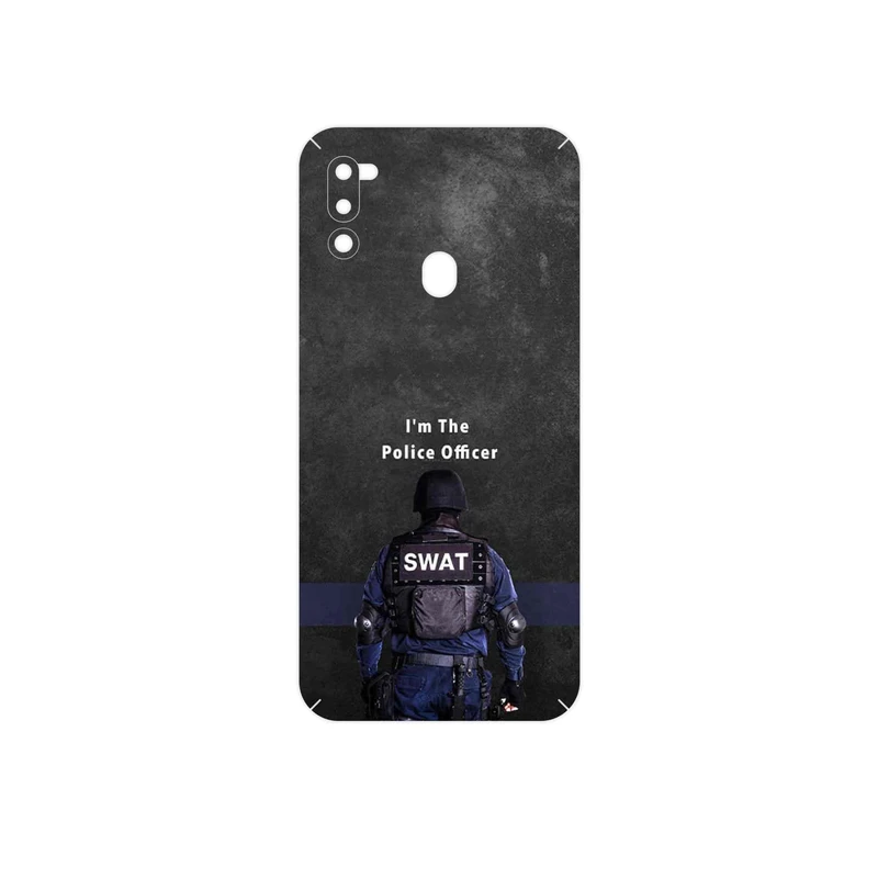 برچسب پوششی ماهوت مدل Police Officer مناسب برای گوشی موبایل سامسونگ Galaxy M21 (2021) Edition