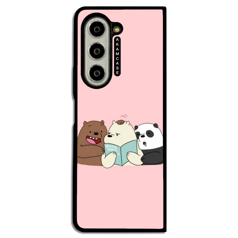 کاور آکام مدل AMCWSGZFOLD5-BARE BEAR7 مناسب برای گوشی موبایل سامسونگ Galaxy Z Fold 5