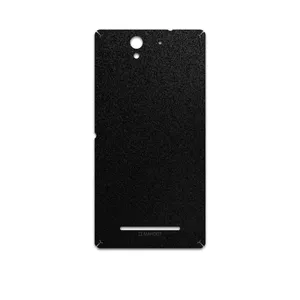 MAHOOT Black-Suede Cover Sticker for Sony Xperia C3 Dual