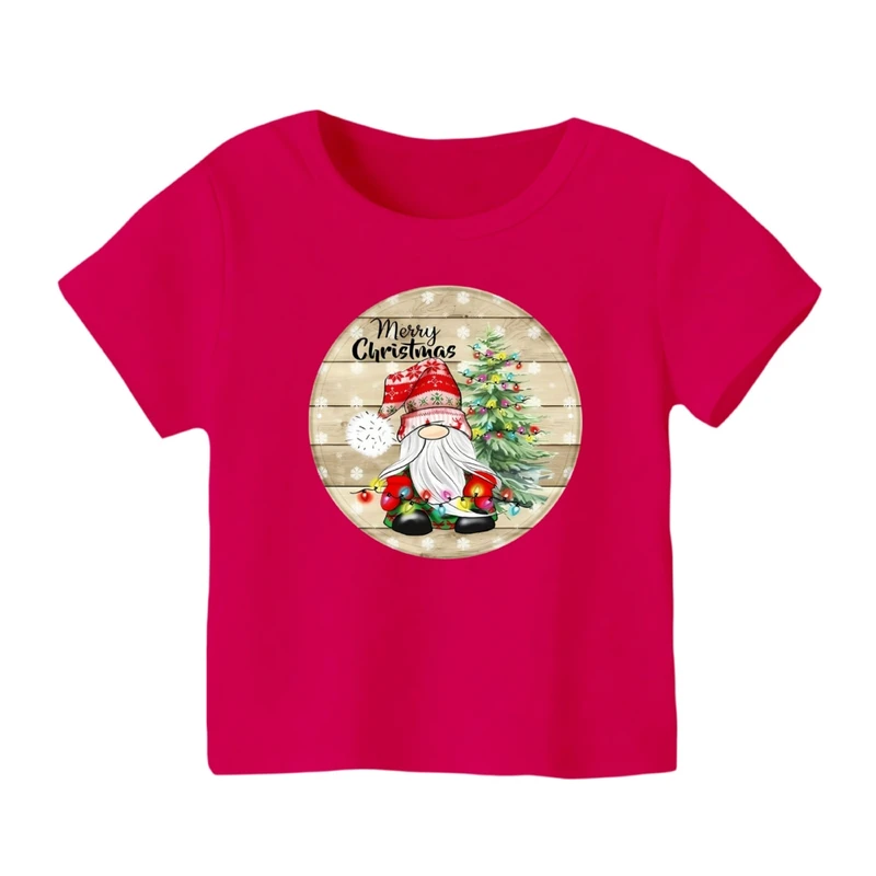 تی شرت آستین کوتاه بچگانه مدل بابانوئل کریسمس کد 15