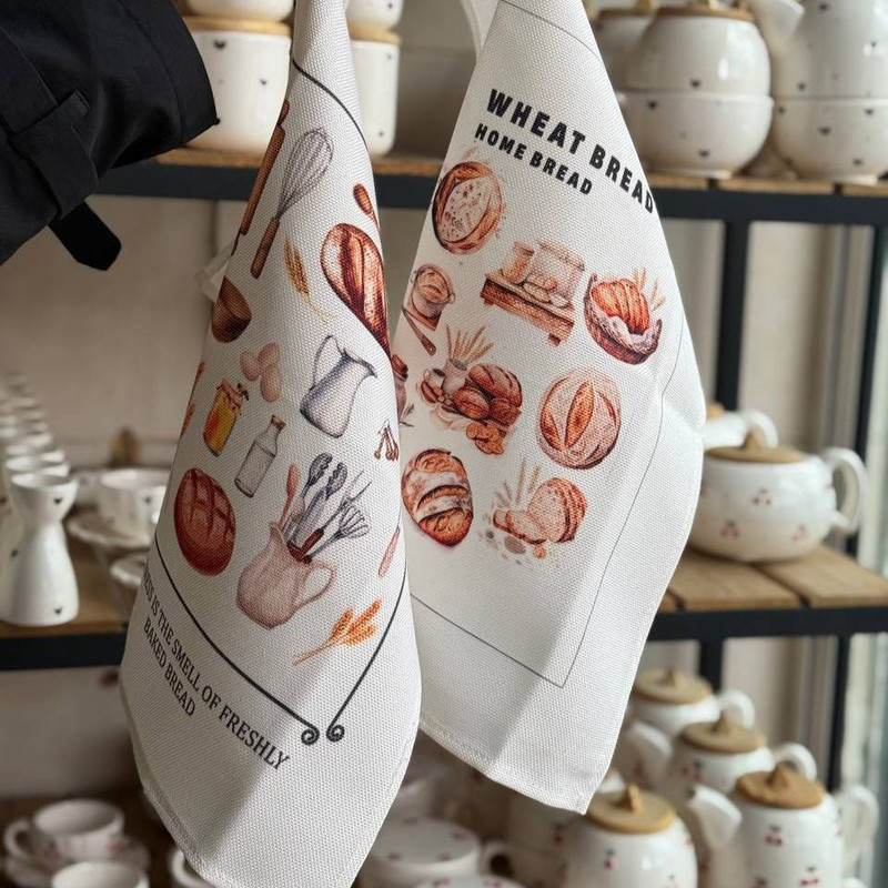 دستمال نظافت خانه و آشپزخانه نخ مدل Nun کد01 بسته 2 عددی