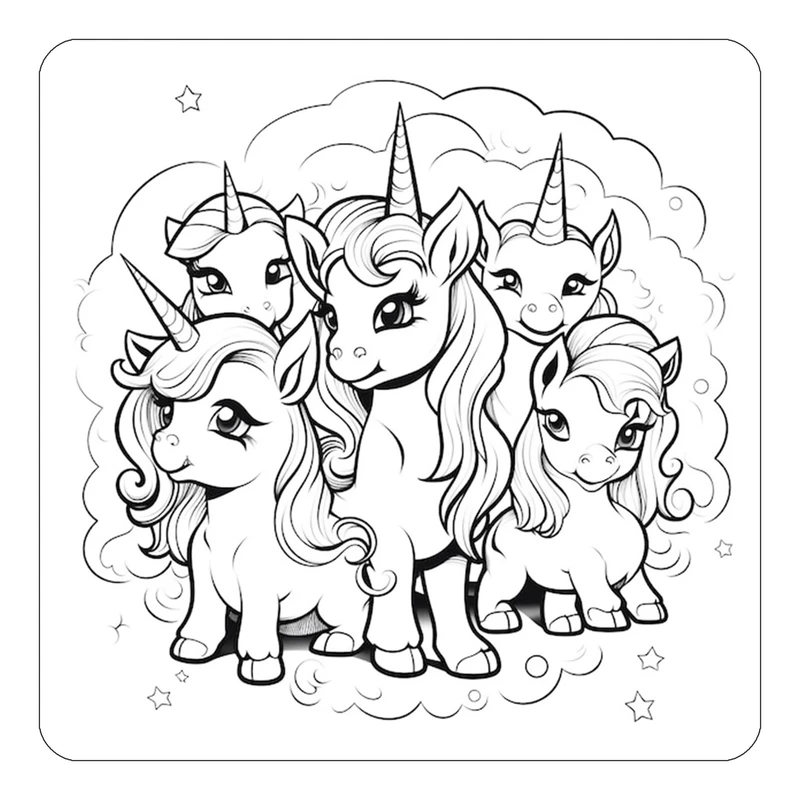 مگنت کاکتی طرح اسب تک شاخ و یونیکورن مدل mp29386