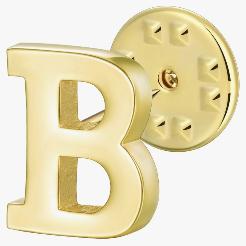سنجاق سینه دست ساز زنانه مدل حرف B