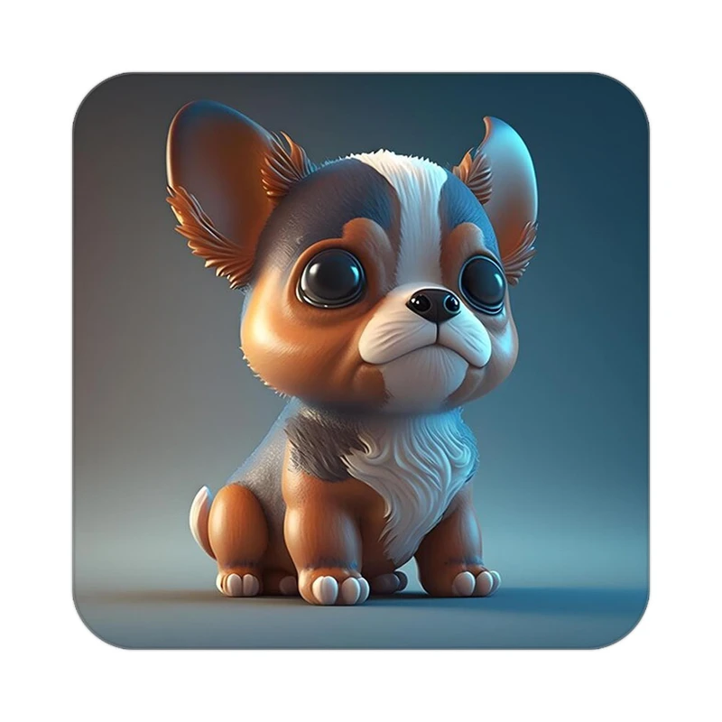 زیر لیوانی کاکتی طرح حیوانات کارتونی مدل mp27848