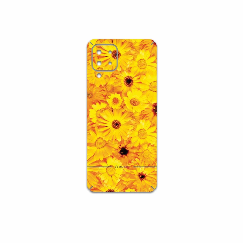 برچسب پوششی ماهوت مدل Yellow-Flower مناسب برای گوشی موبایل سامسونگ Galaxy A22 4G