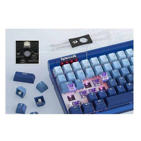 کیبورد مخصوص بازی ردراگون مدل K656 WB RGB PRO