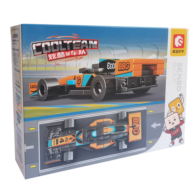 ساختنی 69 تکه مدل ماشین فرمول یک