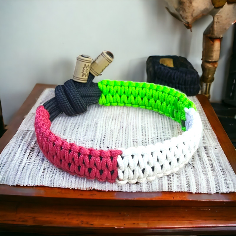 دستبند مردانه مدل بافت پرچم ایران thin